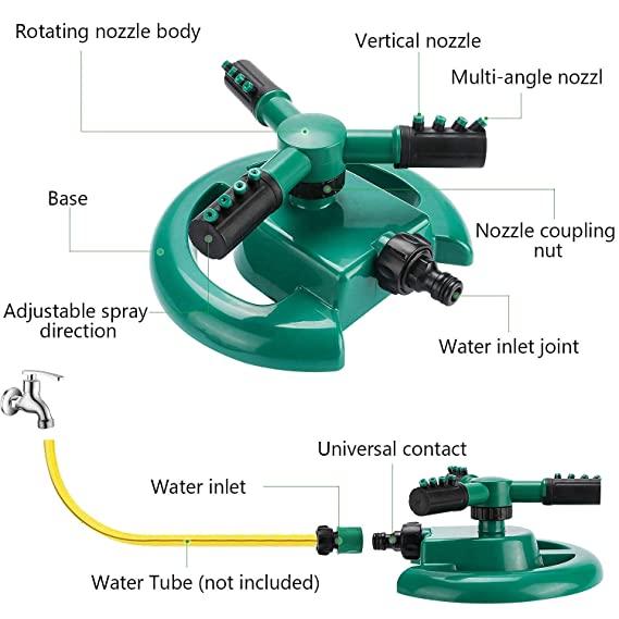 Efficient 360° Water Sprayer Head