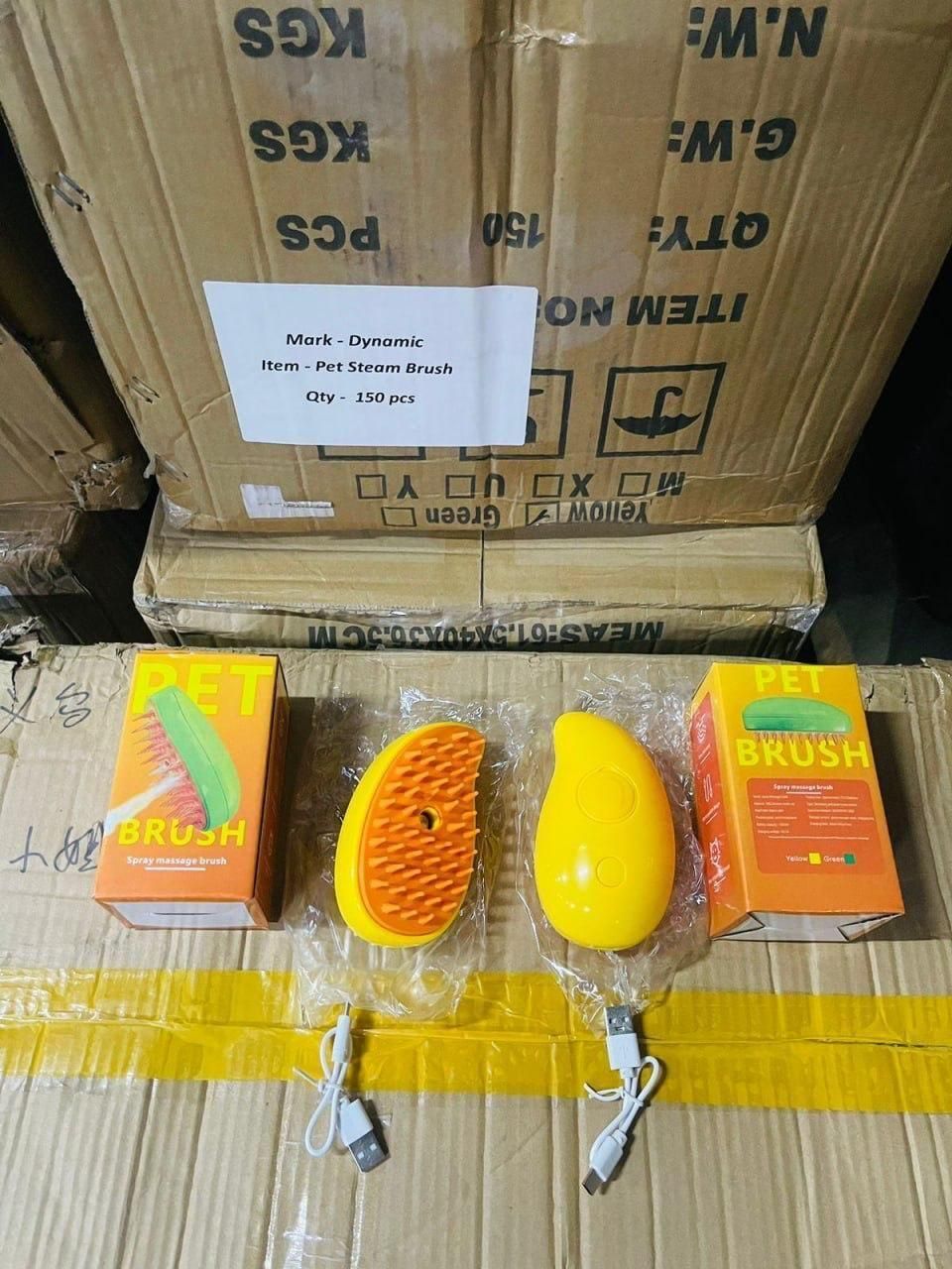 3-in-1 Steamy Pet Hair Brush & Cleanser